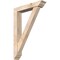 Ekena Millwork Traditional Traditional Smooth Bracket w/ Offset Brace, Douglas Fir, 5 1/2"W x 28"D x 40"H BKT0604X28X40TRA01SDF - alternate 1